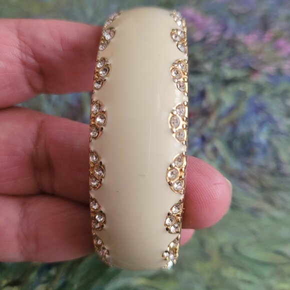 Stella and Dot Enamel and Metal Bangle Bracelet - Picture 2 of 4